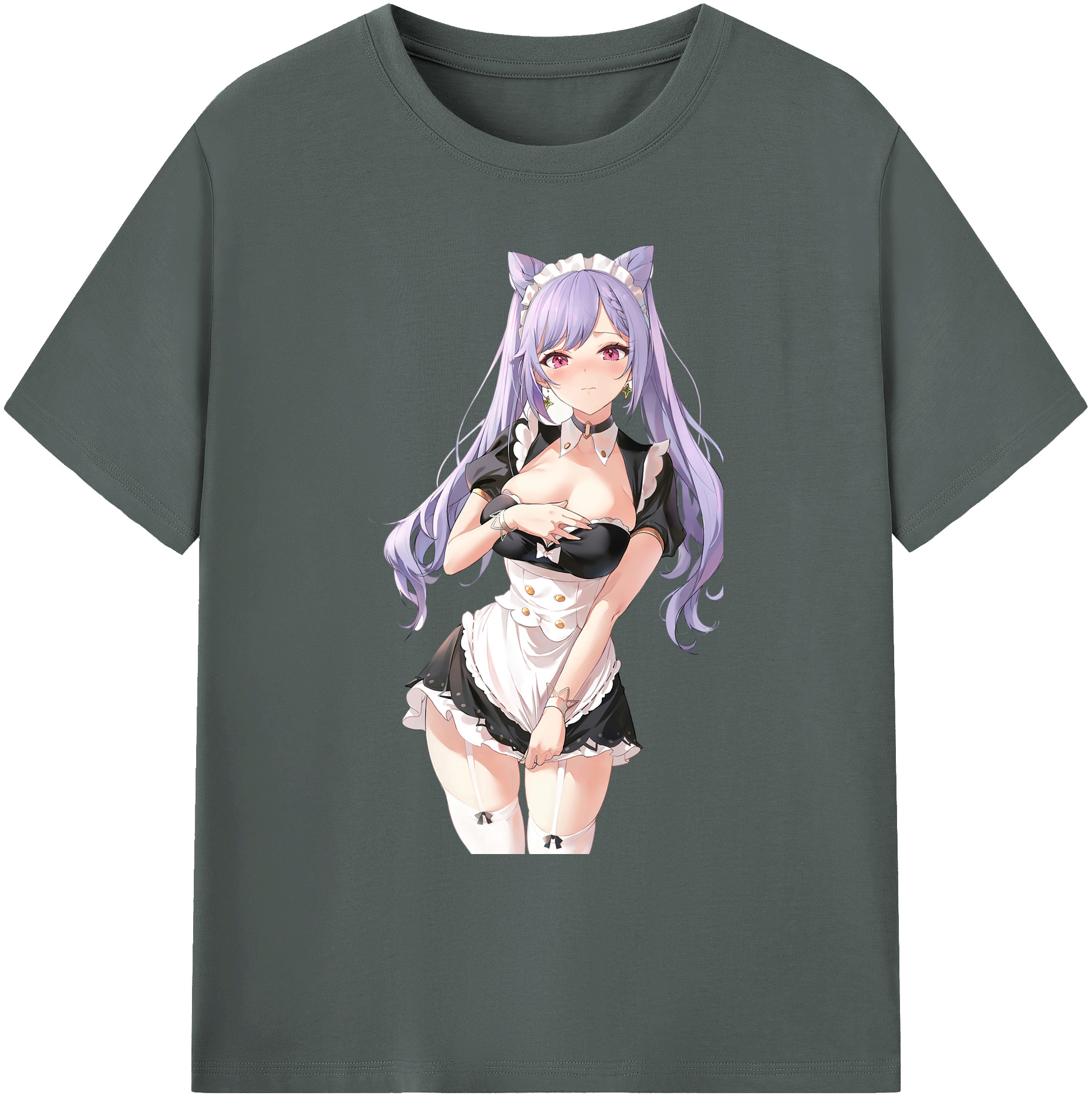 げんし神 刻晴 こくせい genshin Kokusei 綿100％ メンズ半袖Tシャツ｜肌触りやわらか＆通気性